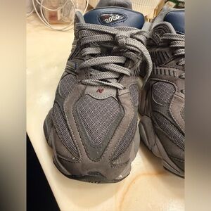 New Balance Gray and Navy Athletic Shoes